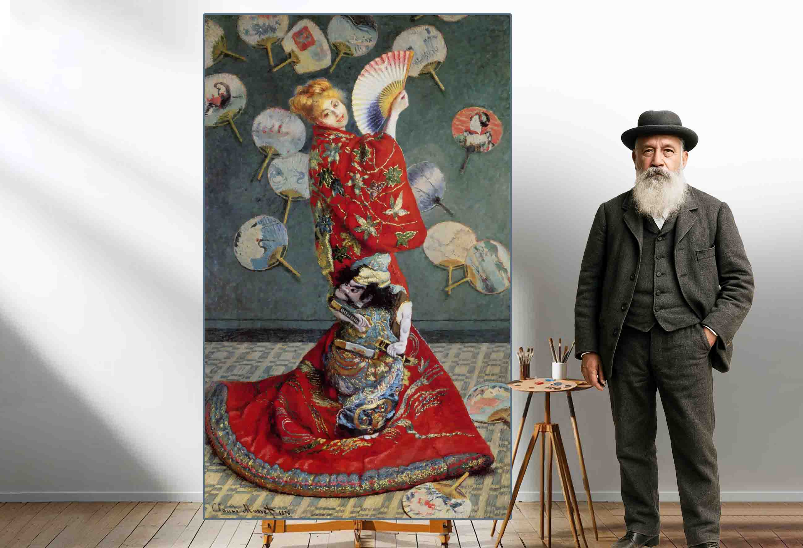 (کامیل مونه در لباس ژاپنی) Camille Monet in Japanese Costume